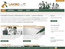 Tablet Screenshot of lavoroinforma.net